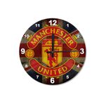Tablomega Manchester United Fc Ahşap Duvar Saati