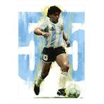 Tablomega Maradona Model Ahşap Tablo 35cm X50cm