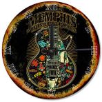 Tablomega Memphis Blues Evi Dekoratif 50x50 cm Duvar Saati