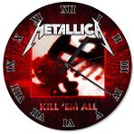 Tablomega Metallica Kill 'Em All 50x50 cm Duvar Saati