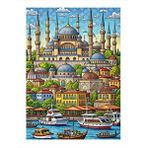 Tablomega Minyatür Cami Model Ahşap Tablo 35cm X50cm