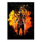 Tablomega Mortal Kombat Scorpion Desenli Ahşap Tablo 25cmx 35cm