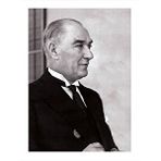 Tablomega Mustafa Kemal Atatürk Art Mdf Poster 25cmx 35cm