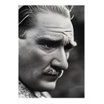 Tablomega Mustafa Kemal Atatürk Hediyelik Ahşap Tablo 35cm X50cm