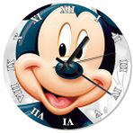 Tablomega Mutlu Mickey Mouse Baskılı 50x50 cm Duvar Saati
