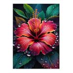 Tablomega Nemli Çiçek Hediyelik Ahşap Tablo 35cm X50cm