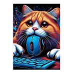 Tablomega Oyuncu Kedi Hediyelik Ahşap Tablo 35cm X50cm