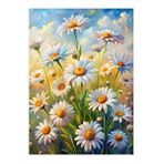 Tablomega Papatyalar Dekoratif Ahşap Tablo 25cmx 35cm