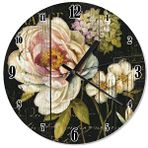 Tablomega Pembe Güller Tasarım 50x50 cm Duvar Saati