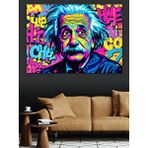 Tablomega Pop Art Einstein Dekoratif Kanvas - Mdf Ahşap Tablo