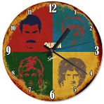 Tablomega queen hot space Retro 30x30 cm Duvar Saati