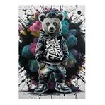 Tablomega Rapçi Panda Model Ahşap Tablo 35cm X50cm
