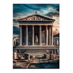 Tablomega Roma Dönemi Zeus Tapınağı Model Mdf Tablo 35cm X50cm