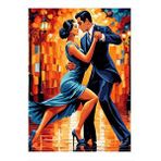 Tablomega Romantik Dans Eden Çift Hediyelik Ahşap Tablo 35cm X50cm