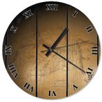 Tablomega SAAT-1076-30 Yüzüklerin Efendisi Gondor Harita Akarlı 30 cm Çap Duvar Saati