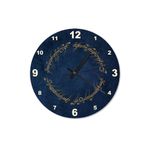 Tablomega SAAT-1157-30 Lacivert Zeminde Yüzüklerin Efendisi Sembolü Özel Tasarım 30 cm Çap Duvar Saati