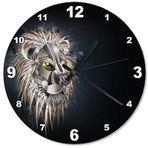 Tablomega SAAT-1175-30 Mekanik Aslan Başı Dekoratif 30 cm Çap Duvar Saati