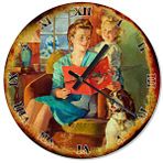 Tablomega SAAT-1327-50 Mutlu Aile Çocuk Odası 50cm Çap Duvar Saati