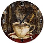 Tablomega SAAT-1411-50 Kahve Fincanı Desenli 50 cm Çap Duvar Saati