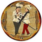 Tablomega SAAT-1461-50 Şef Aşçılar Dekoratif 50cm Çap Duvar Saati