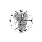 Tablomega SAAT-149-50 Tribal Desenli Fil Ahşap 50 cm Çap Duvar Saati
