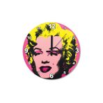 Tablomega Saat-165-30 Marilyn Monroe Ahşap 30 Cm Çap Duvar Saati