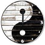 Tablomega Saat-19-50 Yin Yang Denge Ahşap 50 cm Duvar Saati