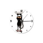 Tablomega SAAT-259-30 Tırmalayan Kara Kedi Şekilli 30 cm Çap Duvar Saati