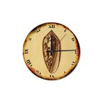 Tablomega SAAT-498-30 Yosunlu Deniz Kabuğu Sessiz 30 cm Çap Duvar Saati