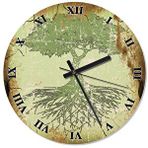 Tablomega SAAT-963-30 Yeşil Ağaç Çocuk Odası 30cm Çap Duvar Saati
