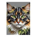 Tablomega Sevimli Kedi Dekoratif Ahşap Tablo 35cm X50cm