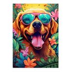 Tablomega Sevimli Köpek Dekoratif Ahşap Tablo 35cm X50cm