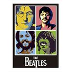 Tablomega The Beatles Art 35x50 cm Mdf Poster