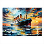 Tablomega Titanic Hediyelik Ahşap Tablo 35cm X50cm