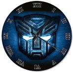 Tablomega transformers logo Desenli 30x30 cm Duvar Saati