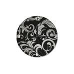 Tablomega Tribal Çiçek Motifi Ahşap 30x30 cm Duvar Saati