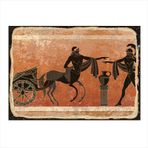 Tablomega Yunan Mitoloji Resmi Desenli 50x70 cm Ahşap Tablo