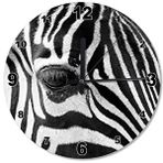 Tablomega Zebra Gözü Ahşap Duvar Saati