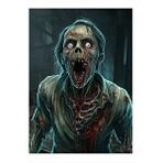 Tablomega Zombi Hediyelik Ahşap Tablo 35cm X50cm