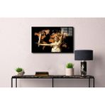 Tablosan Adalet Tanrıçası Ve Dünya Haritası Çerçeveli Cam Tablo 20X30 Cm Cb33396