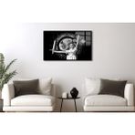 Tablosan Adalet Tanrıçası Ve Dünya Küre Çerçeveli Cam Tablo 60X90 Cm Cb33395