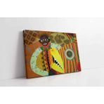Tablosan Afrikalı Kabile Üyesi Kanvas Tablo 20 X 30 Cm Kb12026