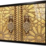 Tablosan Ahşap Oyma Kapı Çerçeveli Cam Tablo 20x30 cm