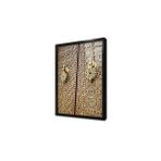 Tablosan Ahşap Oyma Kapı Çerçeveli Cam Tablo 30X40 Cm Ca36017