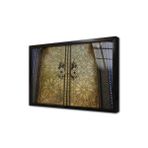 Tablosan Ahşap Oyma Kapı Çerçeveli Cam Tablo 30X40 Cm Ca36022