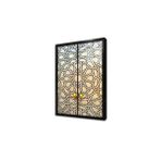 Tablosan Ahşap Oyma Kapı Çerçeveli Cam Tablo 50X70 Cm Ca36004