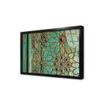 Tablosan Ahşap Oyma Kapı Çerçeveli Cam Tablo 50X70 Cm Ca36011