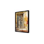 Tablosan Ahşap Oyma Kapı Çerçeveli Cam Tablo 50X70 Cm Ca36028