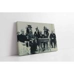 Tablosan Atatürk Arkadaşlarıyla Otururken Kanvas Tablo 40 X 60 Cm Ka02049