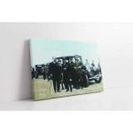 Tablosan Atatürk Otomobil Başında Kanvas Tablo 90 X 130 Cm Ka02200